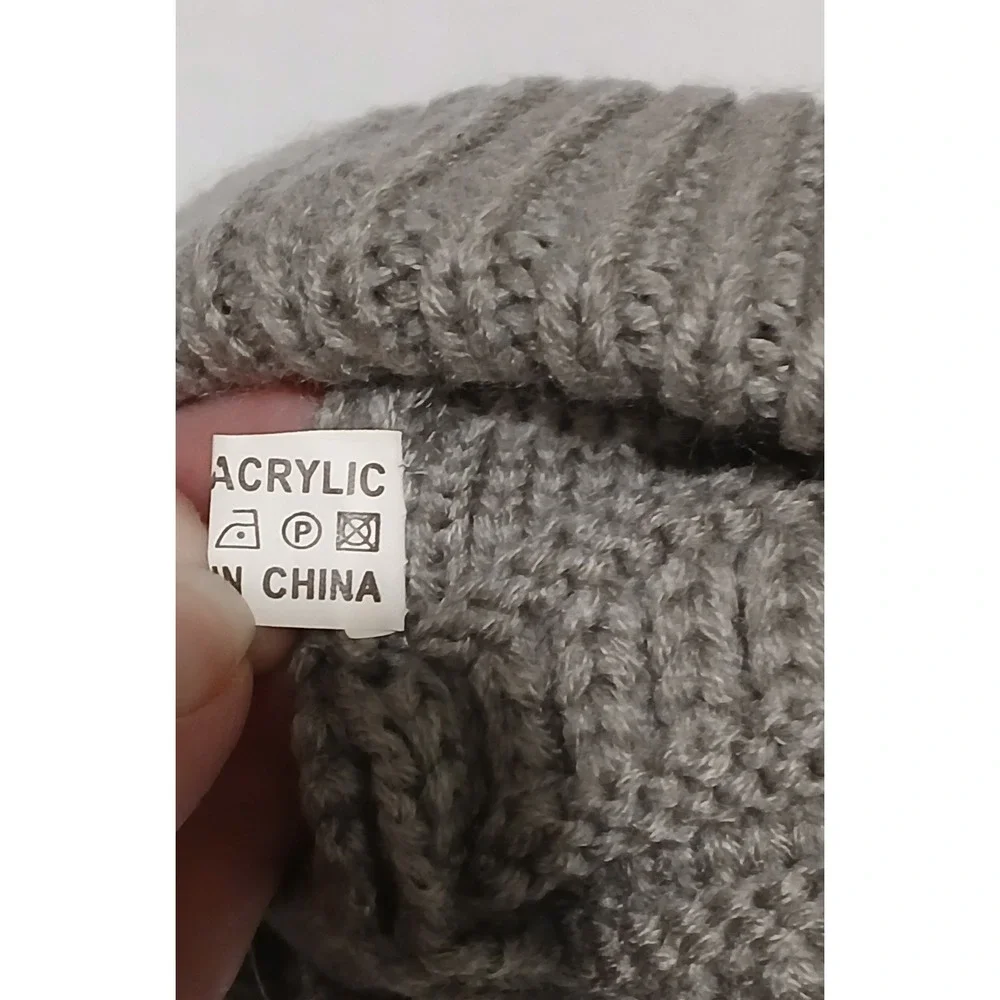 Kids Beanie Super Star Knit Warm Winter Hat Grey Excellemt‎ Condition